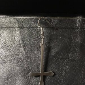 Inverted cross - earring