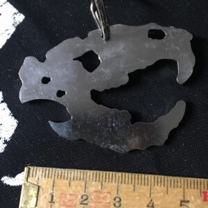 Crutches, rat skull - bottle opener/Keyring