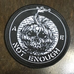 Not Enough, embroidered garlic logo - patch