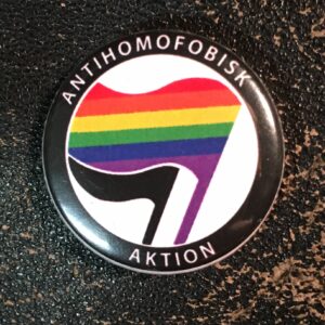 Antihomofobisk Aktion - 1” pin