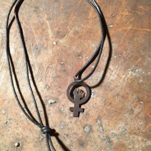 Feminist sign - necklace