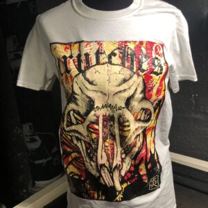 Crutches, Fire rattskull - t-shirt