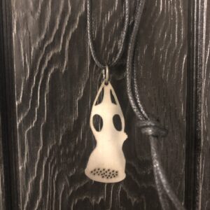 Gasmask, skull - necklace