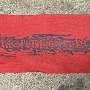 Kontrovers, black logo red - patch