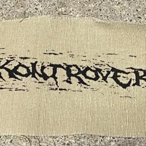 Kontrovers, black logo beige- patch