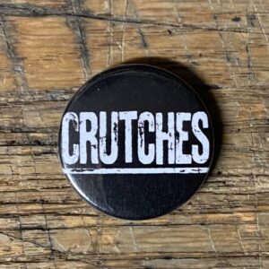 Crutches, logo - 1” pin