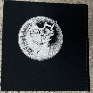 Crutches, lurad rat skull - patch