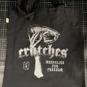 Crutches, Mangeling for freedom - totebag
