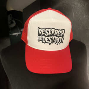 Research and Destroy, white/red - cap