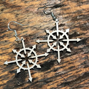 Chaos star, pair - earrings