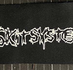 Skitsystem, logo black - patch